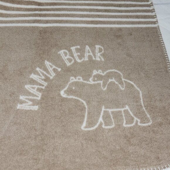Docofil Mama Bear Throw Blanket Soft Oversize Reversible 51x67in Portugal - Picture 4 of 16